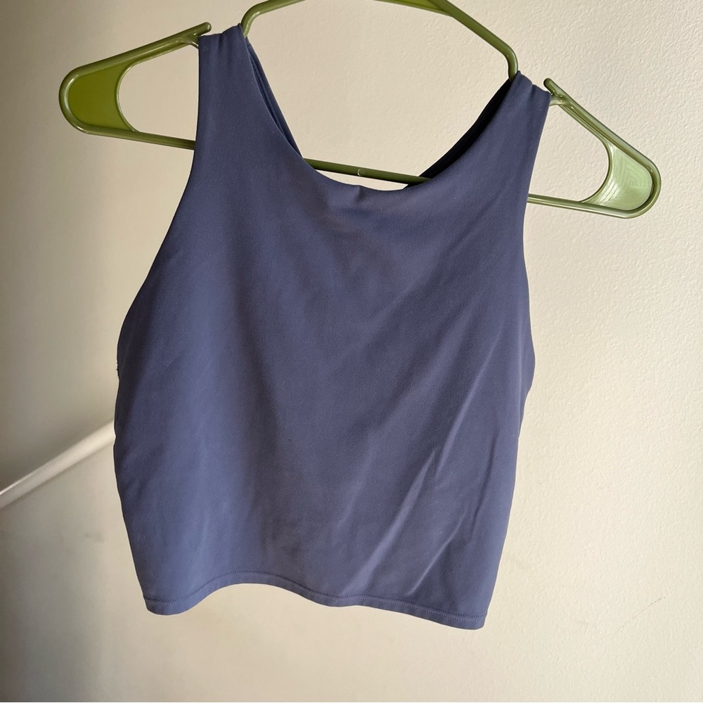 Blue Athleta Conscious Crop DD